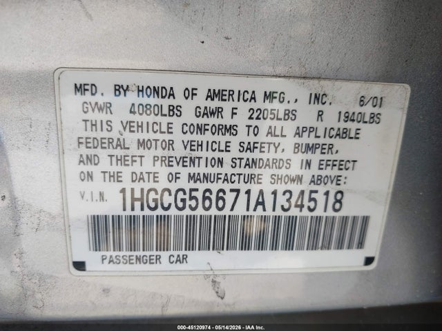 Honda Accord 2.3 Ex