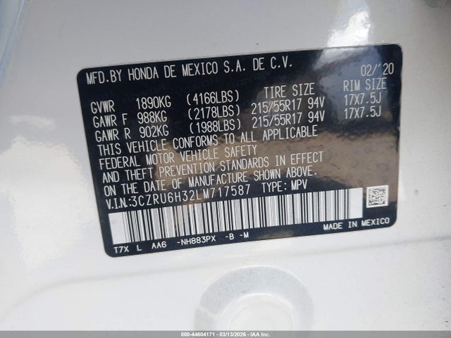 Honda HR-V Awd Lx