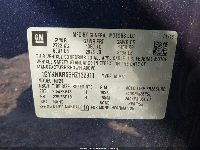 Cadillac XT5 Standard