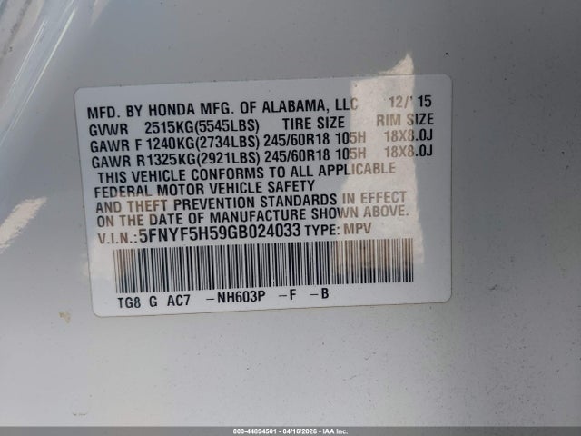 Honda Pilot Ex-l