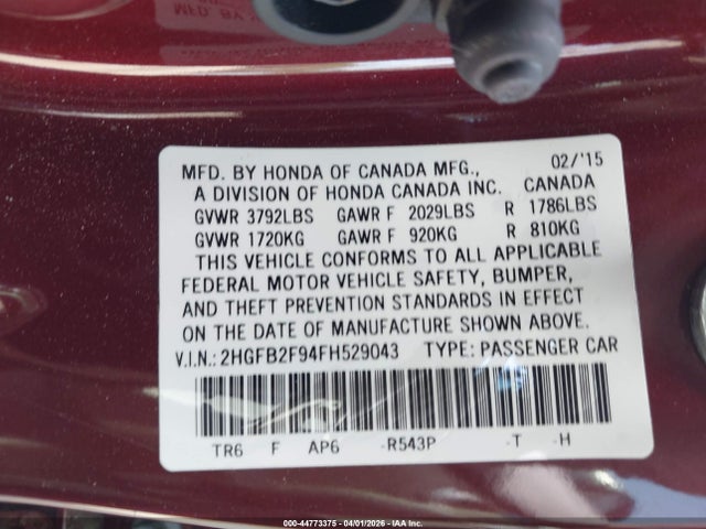 Honda Civic Ex-l
