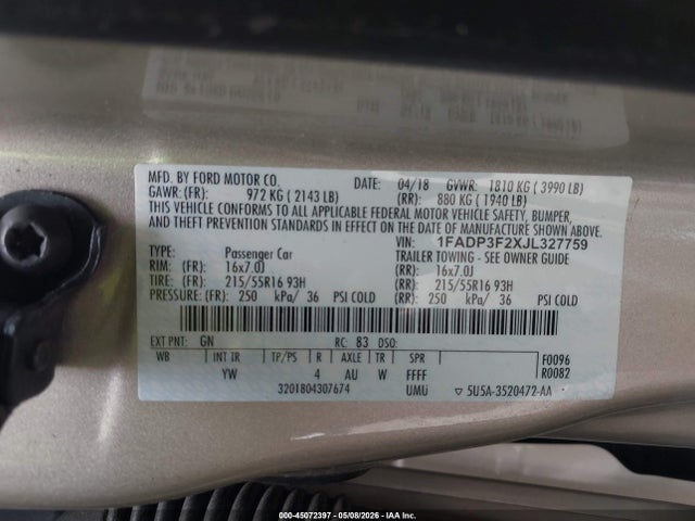 Ford Focus Se