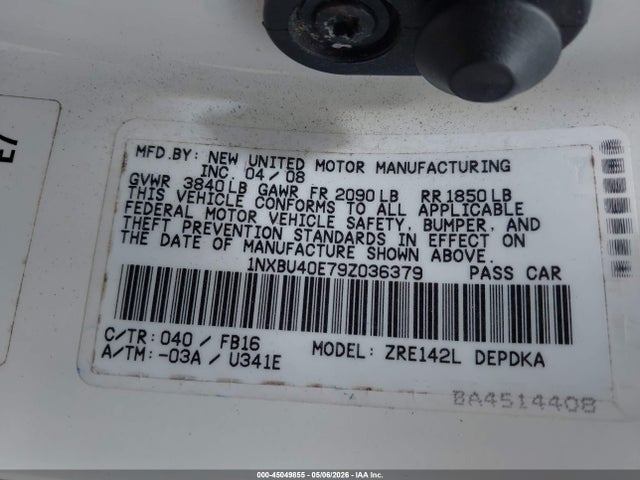 Toyota Corolla Le