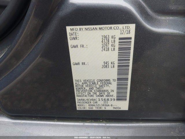 Nissan Altima 2.5 Sr