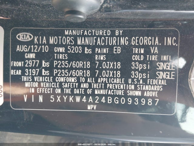 Kia Sorento Sx V6