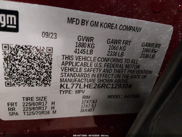 Chevrolet Trax Fwd Lt