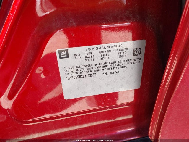 Chevrolet Cruze 1lt Auto