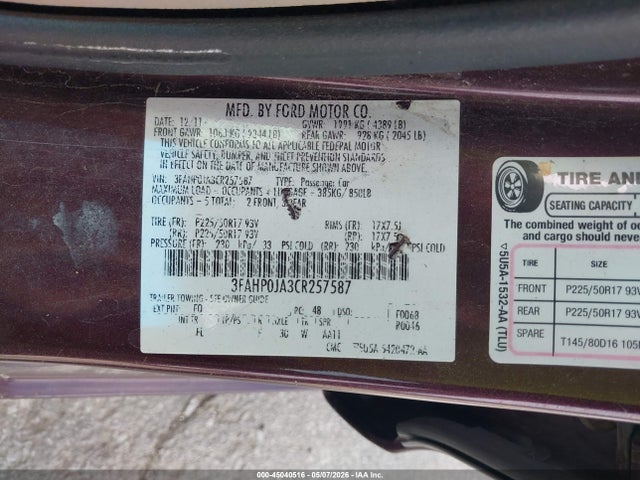 Ford Fusion Sel