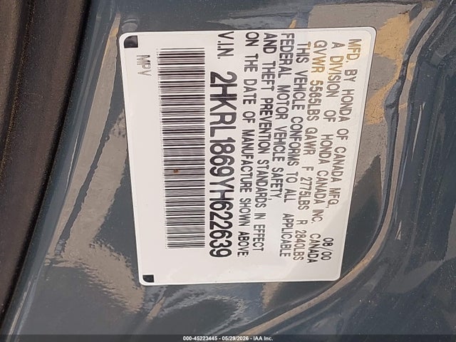 Honda Odyssey Ex