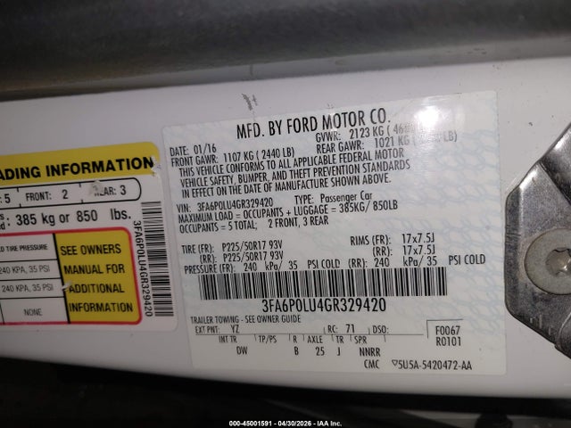 Ford Fusion Se