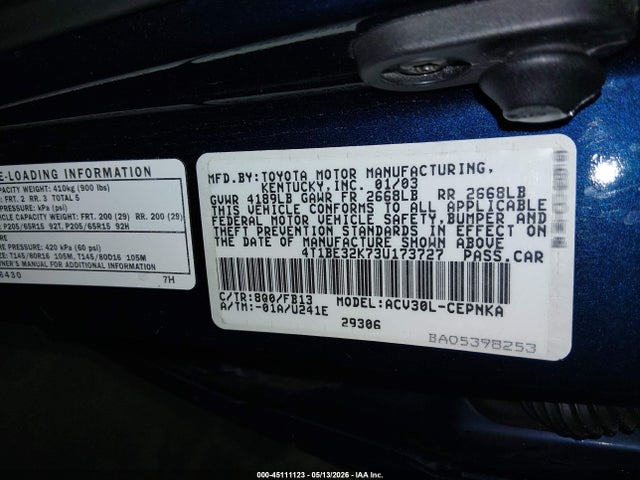 Toyota Camry Le