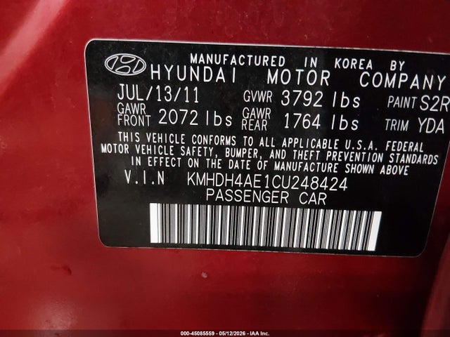 Hyundai ELANTRA Gls (ulsan Plant)