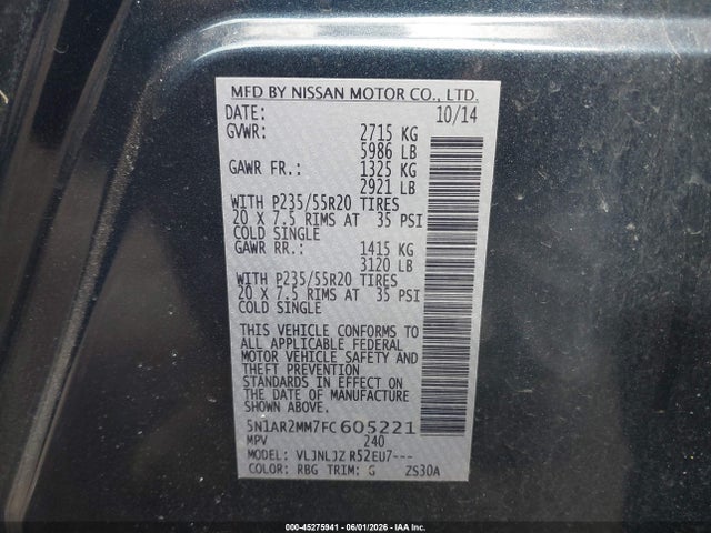 Nissan Pathfinder Platinum