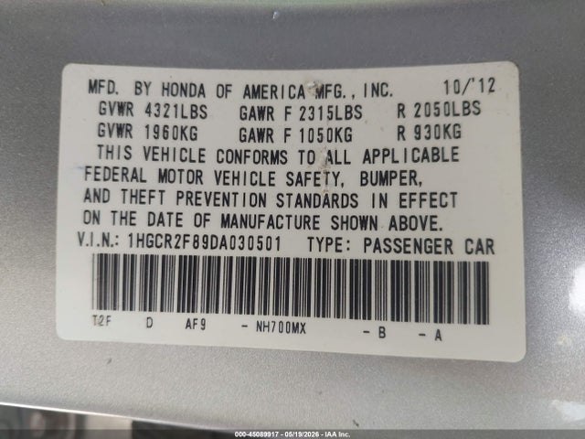 Honda Accord Ex-l