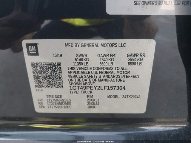 General Motors Sierra 2500HD 4wd  Standard Bed At4