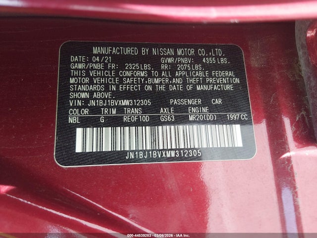 Nissan Rogue Sv Fwd Xtronic Cvt