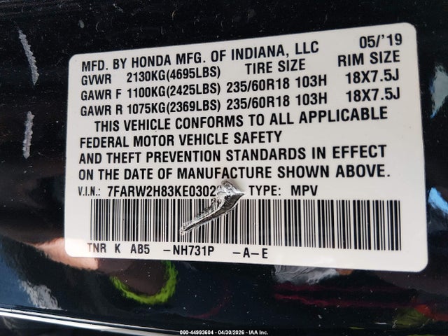 Honda CR-V Ex-l