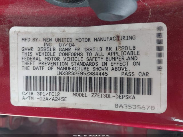 Toyota Corolla S