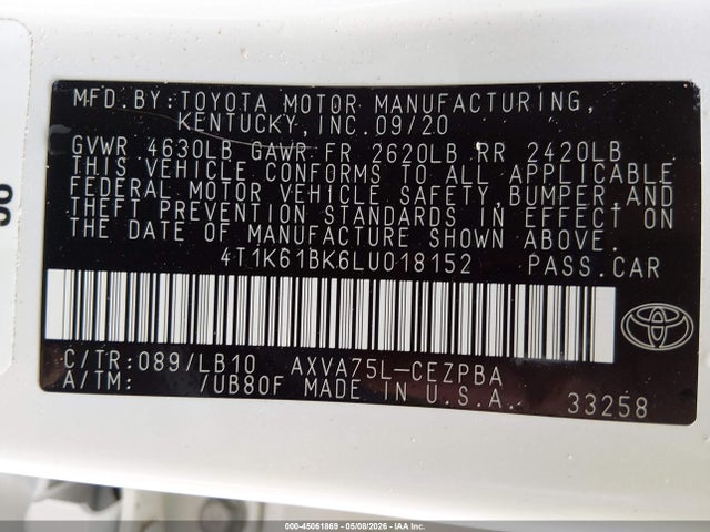 Toyota Camry Xse Awd
