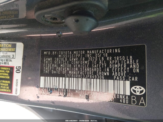 Toyota Corolla Le