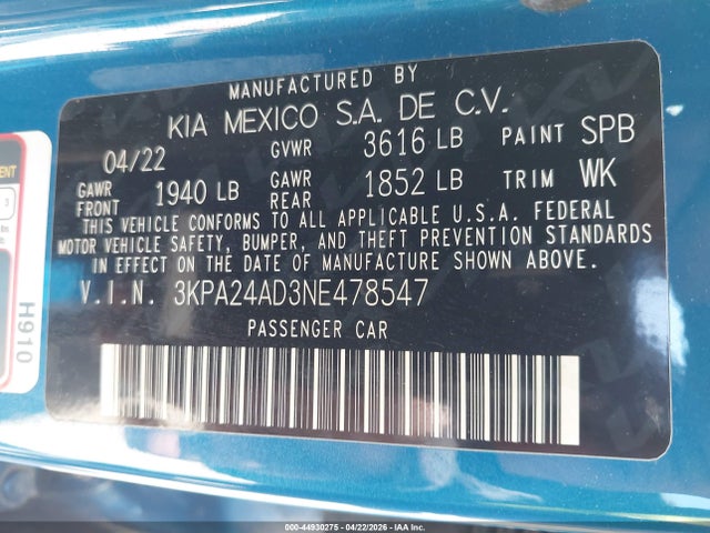 Kia Rio S