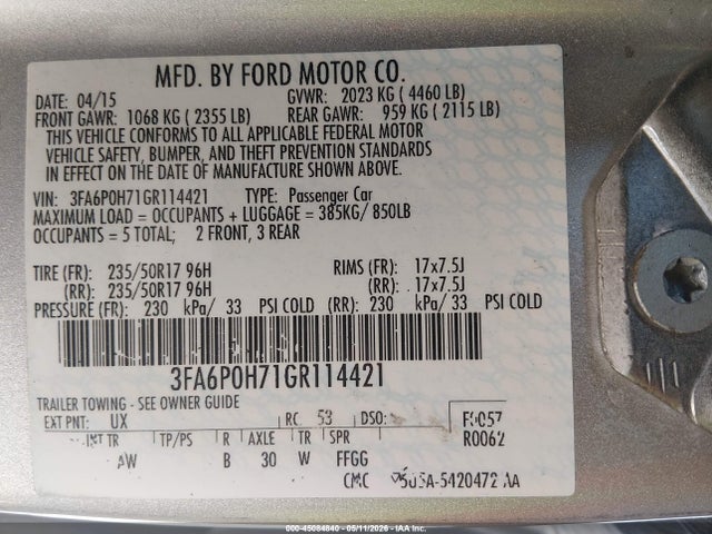Ford Fusion Se