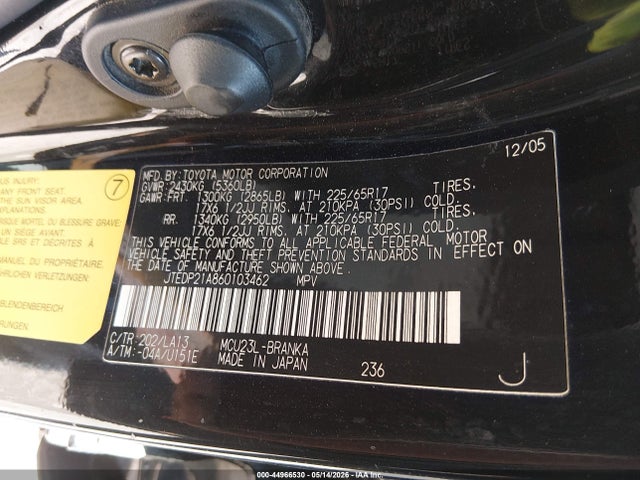 Toyota Highlander Limited V6