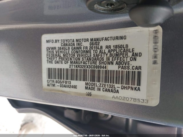 Toyota Matrix Xr