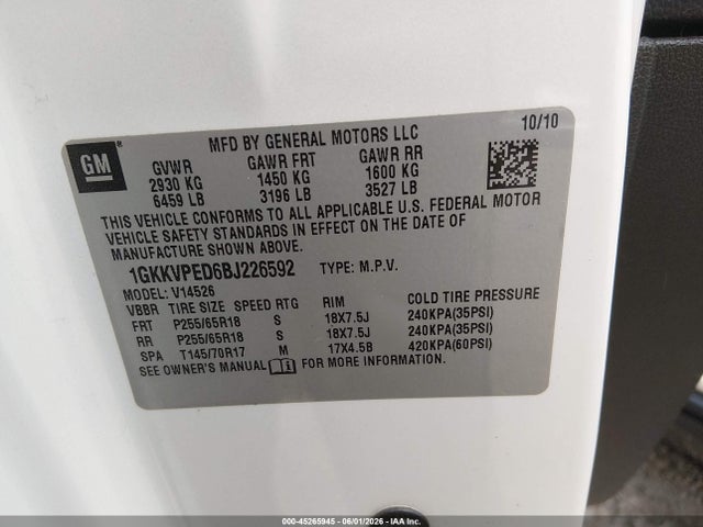 GMC Acadia Sle
