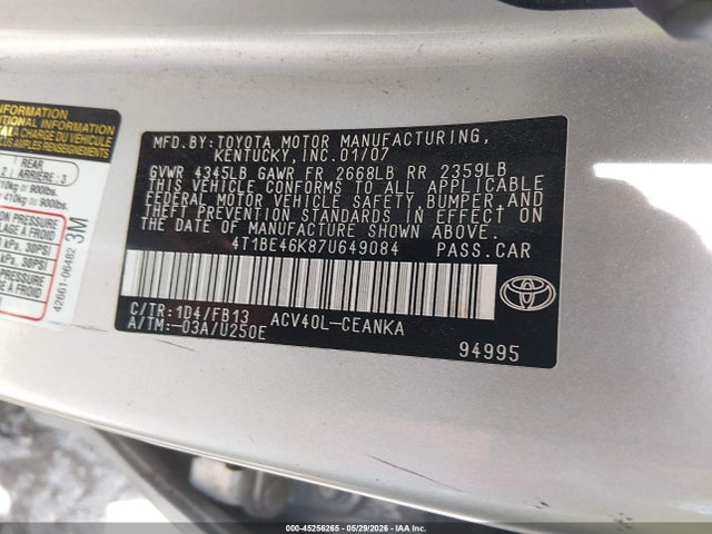 Toyota Camry Le