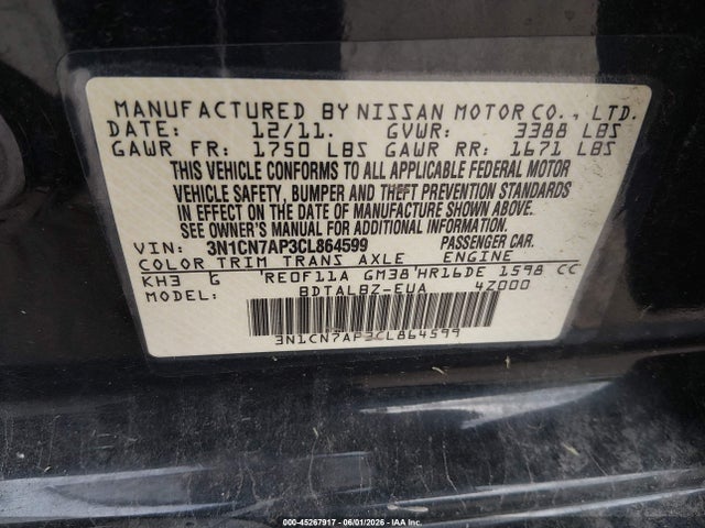 Nissan Versa 1.6 Sv
