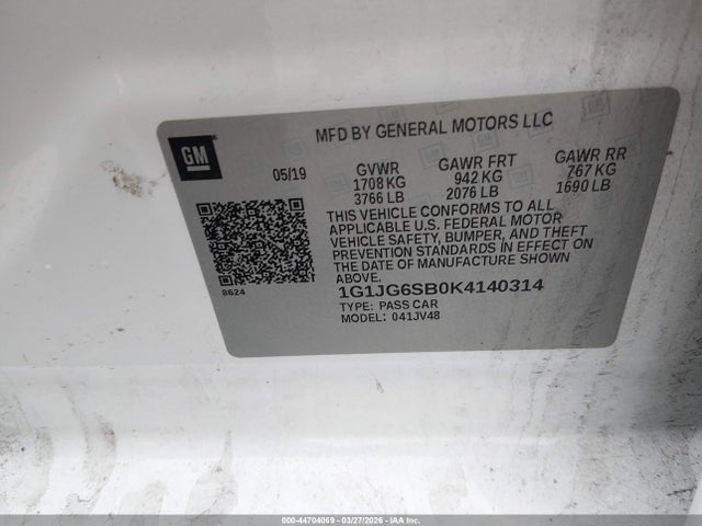 Chevrolet Sonic Lt Auto
