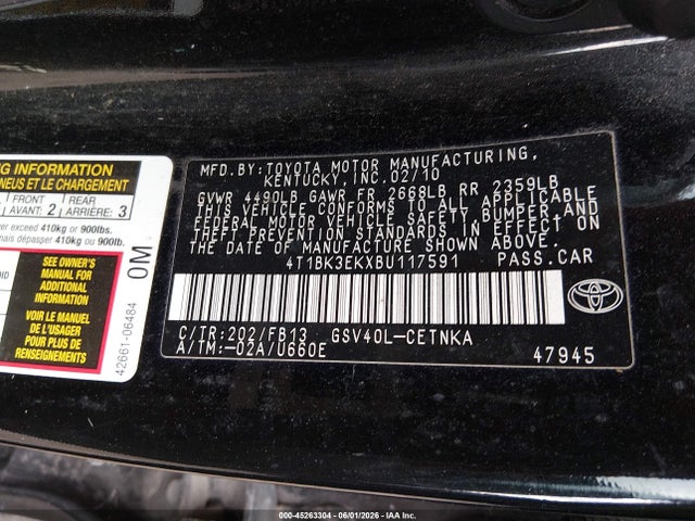 Toyota Camry Le V6