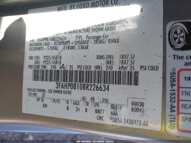 Ford Fusion Sel