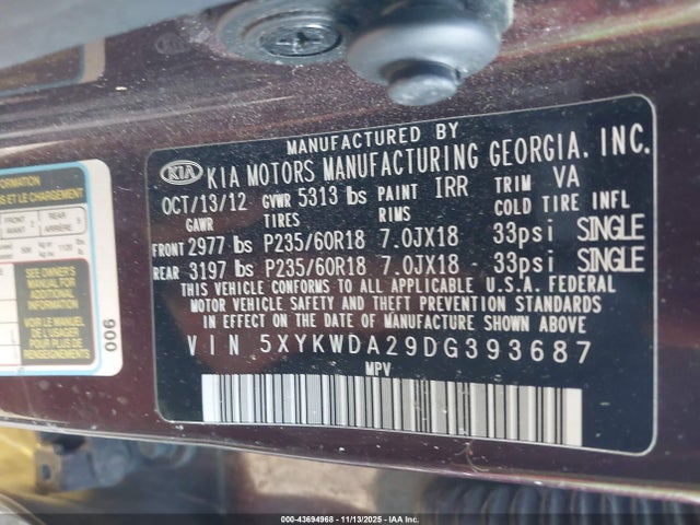 Kia Sorento Sx V6