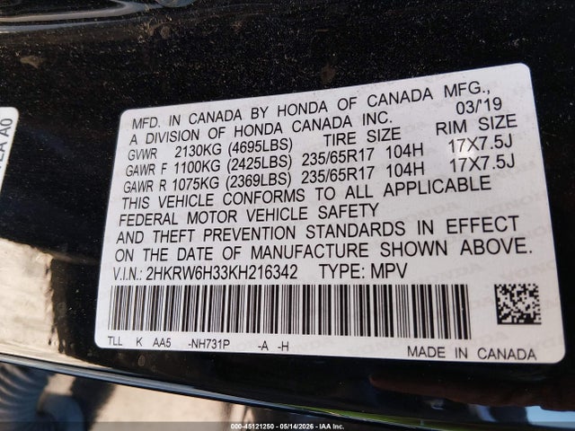 Honda CR-V Lx