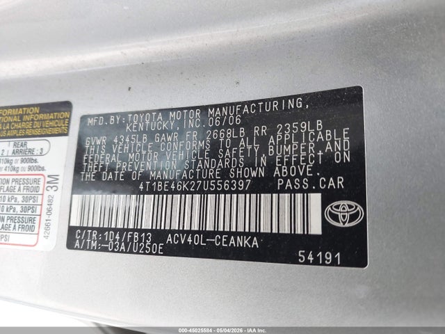 Toyota Camry Le