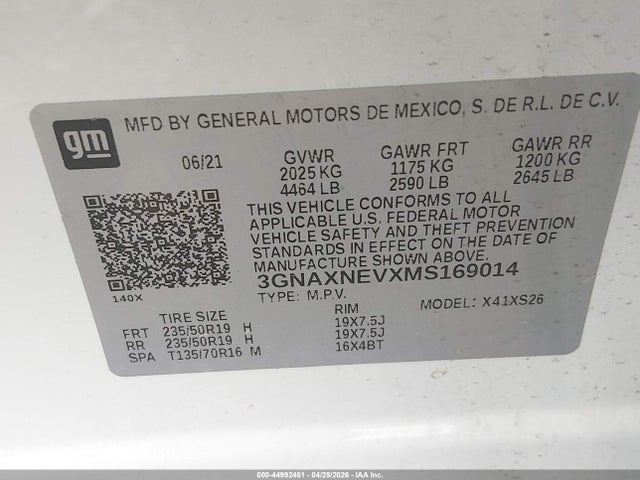 Chevrolet Equinox Fwd Premier