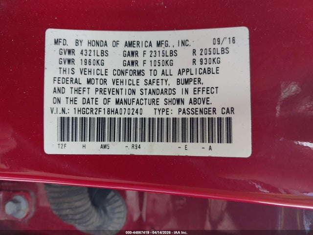 Honda Accord Sport Se