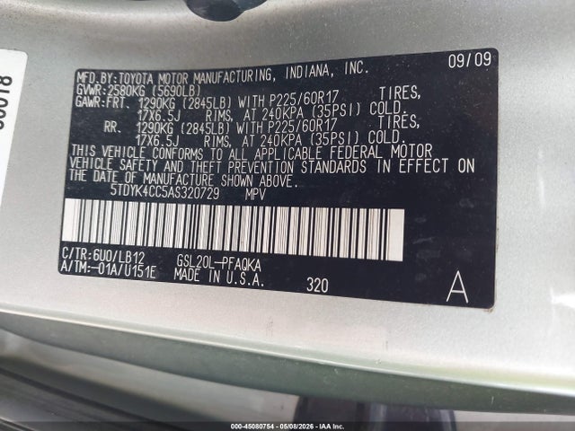 Toyota Sienna Xle