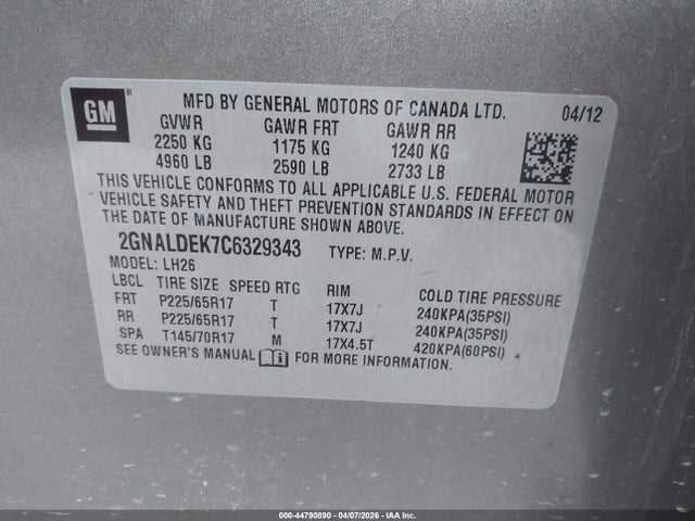 Chevrolet Equinox 1lt