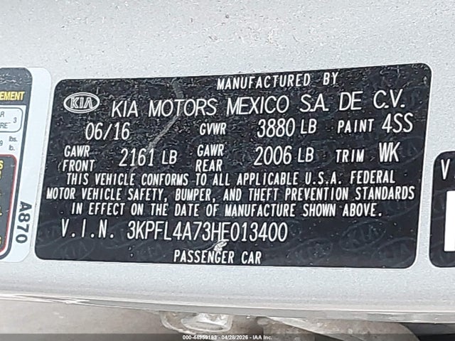 Kia Forte Lx