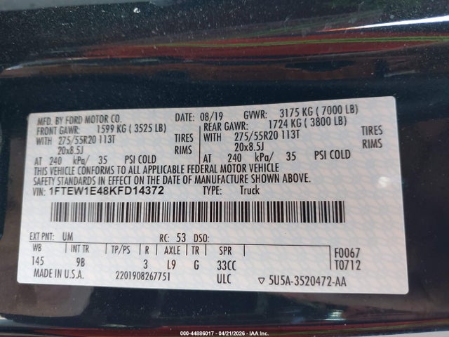 Ford F-150 Platinum