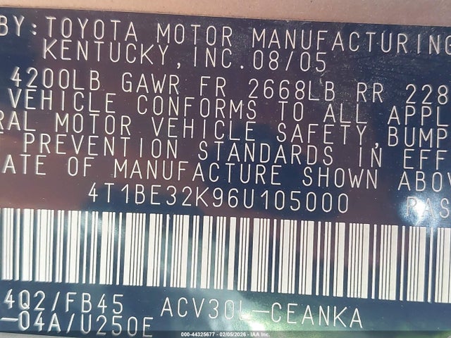 Toyota Camry Le