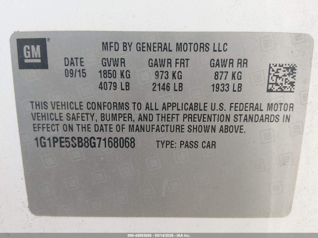 Chevrolet Cruze 1lt Auto