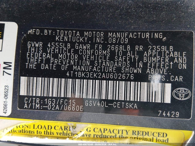 Toyota Camry Se V6