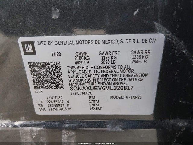 Chevrolet Equinox Awd Lt