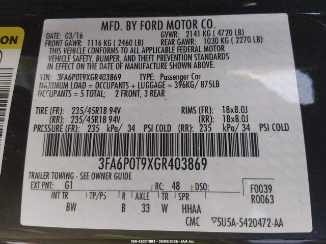 Ford Fusion Se