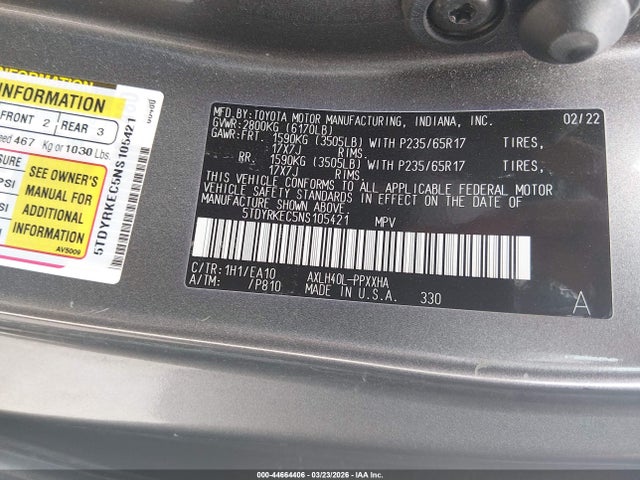 Toyota Sienna Xle