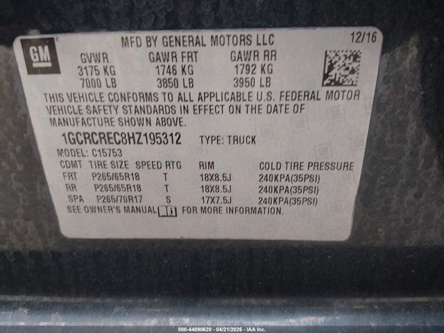 Chevrolet Silverado 1500 1lt